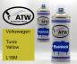 Preview: Volkswagen, Tunis Yellow, L16M: 400ml Sprühdose + 400ml Klarlack - Set, von ATW Autoteile West.